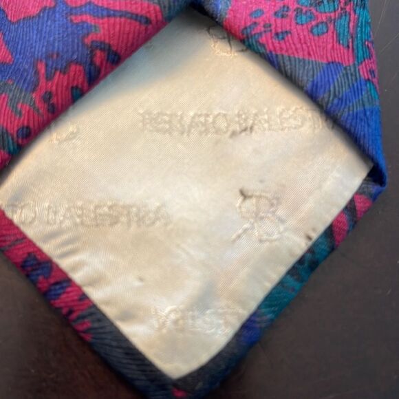 Renato Balestra Tie. vintage skinny tie. - Picture 5 of 5